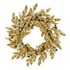 HGTV HOME COLLECTION UNLIT CHRISTMAS WREATH, GOLD - HGTDL87-X22690W-GOLD