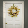 HGTV HOME COLLECTION UNLIT CHRISTMAS WREATH, GOLD - HGTDL87-X22690W-GOLD