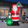 AIRBLOWN GEMMY CHRISTMAS INFLATABLE LUXE SANTA WITH TOY BAG 9 FT TALL - RED