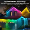 XINKAITE 150FT Permanent Outdoor Lights with 75 LEDs - Smart RGB+IC