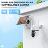 FANCYSEPT 4G LTE CELLULAR SOLAR SECURITY CAMERA WIRELESS OUTDOOR - WHITE