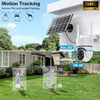 FANCYSEPT 4G LTE CELLULAR SOLAR SECURITY CAMERA WIRELESS OUTDOOR - WHITE