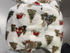 CAL KING ELEGANT COMFORT 4-PIECE HOLIDAY CHRISTMAS VELVET PLUSH FLANNEL - WHITE