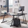 DREAMLIFY L-SHAPE COMPUTER DESK HOME OFFICE DESK - BLACK