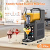 RICHDAY SLUSHIE MACHINE FOR HOME 88OZ FROZEN DRINK MAKER NO ICE SL-3025 - GRAY
