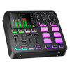 PUPGSIS GAMING AUDIO MIXER AUDIO INTERFACE PC/PODCAST/STREAMING T12 - BLACK