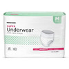 MCKESSON ADULT MODERATE ABSORBENT UNDERWEAR, MEDIUM - PACK OF 20 - WHITE New