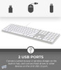 MATIAS WIRED ALUMINUM KEYBOARD WITH NUMERIC KEYPAD FOR MAC - SILVER