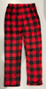 J.Y. FASHION PANTS WARM - SIZE: LARGE/X-LARGE - RED AND BLACK New