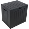 Sunnydaze Outdoor Deck Box - Lockable Package Delivery Box - Weather-Resistant