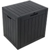 Sunnydaze Outdoor Deck Box - Lockable Package Delivery Box - Weather-Resistant