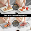 WEETLA TITANIUM DOUBLE SIDED CUTTING BOARD - TITANIUM/CREAM