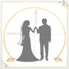 8FT Balloon Arch Stand, Round Backdrop Stand Golden Circle Wedding Arch Frame New