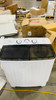 ERIVESS PORTABLE TWIN TUB WASHING MACHINE 13LB CAPACITY DRAIN PUMP - BLACK WHITE