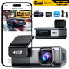 ODREY CAR DASH CAM FRONT REAR DASHCAM 4K FRONT 1080P REAR CAMERA - GRAY/BLACK