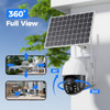 AUHAVOR SOLAR SECURITY CAMERAS WIRELESS OUTDOOR PTZ 360 WIFI CAMERA WHITE