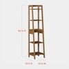 ZENNA HOME BAMBOO LINEN TOWER WITH 5 SHELVES - BAMBOO