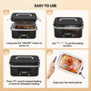 DOLOPL CORDLESS ELECTRIC LUNCH BOX FOR ADULTS - BLACK