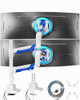 ARES WING DUAL MONITOR MOUNT ADJUSTABLE STACKED MONITOR STAND USB A/C - WHITE