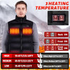 GYIPFIPA HEATED VEST, 11-17 ZONES RECHARGEABLE HEATED VEST, SIZE: MEN L - BLACK