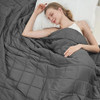 BETU WEIGHTED BLANKET FOR ADULTS 15LBS, 48"X72", TWIN FULL SIZE - GRAY