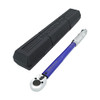 MichaelPro 3/8 Inch Drive Click Torque Wrench, 10–80 ft-lb - Blue/Silver