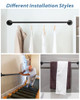FlySkip Handrails for Indoor Stairs 5ft Galvanized Steel Pipe Stair Railing