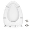 MUU Toileseat SLOW CLOSE WHITE HEAVY DUTY TOILET SPACE MUN220-PP - WHITE New