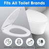 MUU Toileseat SLOW CLOSE WHITE HEAVY DUTY TOILET SPACE MUN220-PP - WHITE New