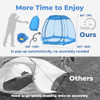 Pop Up Bubble Tent 4-8 People 10x10ft Large Oversize Weather Proof Pod - Blue