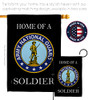 BREEZE DECOR HOME OF NATIONAL GUARD SOLDIER GARDEN FLAG 13 X 18.5 - BLACK New