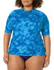KANU SURF WOMENS PLUS-SIZE UPF 50+ ACTIVE RASHGUARD & WORKOUT TOP :: SIZE 3X New