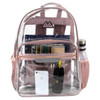 SUMMIT RIDGE CLEAR BACKPACK - CLEAR/ROSE New
