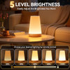 Auxmir LED Night Light Bedside Lamp Touch and Remote Control Dimmable Tabletop