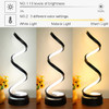 LENIVER LED Table Lamp, Modern Minimalist Dimmable Spiral Table Lamp LNV-TB1-B