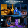 BRAVSCO Jellyfish Lamp 17 Colors Changing Table Lamp with Remote Control - Black