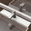 AKUVU FAUCET MAT FOR KITCHEN SINK - DIATOMITE SINK MAT, 23.6" X 3.9" - WHITE