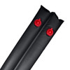 Robelle 3809-BLK Deluxe 16g Double-Chamber 8 Foot Winter Water Tube - Black/Red