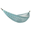 BH-406WCA Bliss Hammocks Mesh Edition Hammock Light Blue Palmtree Tree