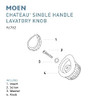 MOEN CHATEAU LAVATORY REPLACEMENT KNOB HANDLE KIT - CLEAR