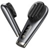 LLANO PORTABLE CORDLESS HAIR STRAIGHTENER BRUSH [2024 UPGRADED] - DARK GRAY