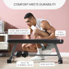FF FINER FORM ESSENTIAL FLAT WEIGHT BENCH FOR YOUR HOME GYM - ‎GRAY