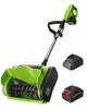 KAFKESC Electric Snow Shovel Cordless 20V 12" 4Ah Battery Snow Blower - Green