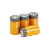 AMAZON BASICS 4PK D CELL ALKALINE EVERYDAY BATTERIES LOT-LR20-4PKB - ORANGE/GRAY