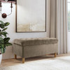 Homepop Home Decor | Tufted Ainsley Button Storage Ottoman Bench with Hinged Lid