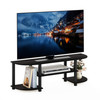 FURINNO Turn-S-Tube Wide TV Entertainment Center 11058EX/BK - Espresso/Black