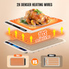 MOOUES ELECTRIC WARMING TRAY, PORTABLE SILICONE FOOD WARMING MAT - WHITE