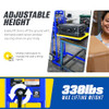 Goodyear Material Lift Winch Stacker Pallet Truck Dolly 330 Lbs 40" Max Lift