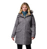179975 COLUMBIA WOMEN’S SUTTLE MOUNTAIN LONG INSULATED JACKET CITY GRAY SMALL New