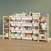 ETITLLY TOY STORAGE ORGANIZER WITH KIDS BOOKSHELF SNJ-T2 - WHITE